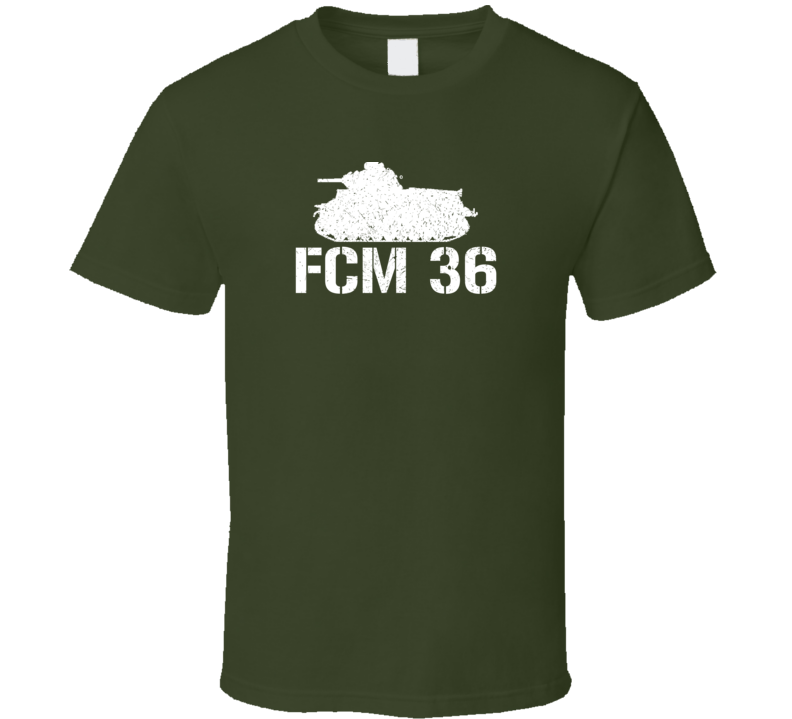 France Light Tank FCM 36 Military T Shirt