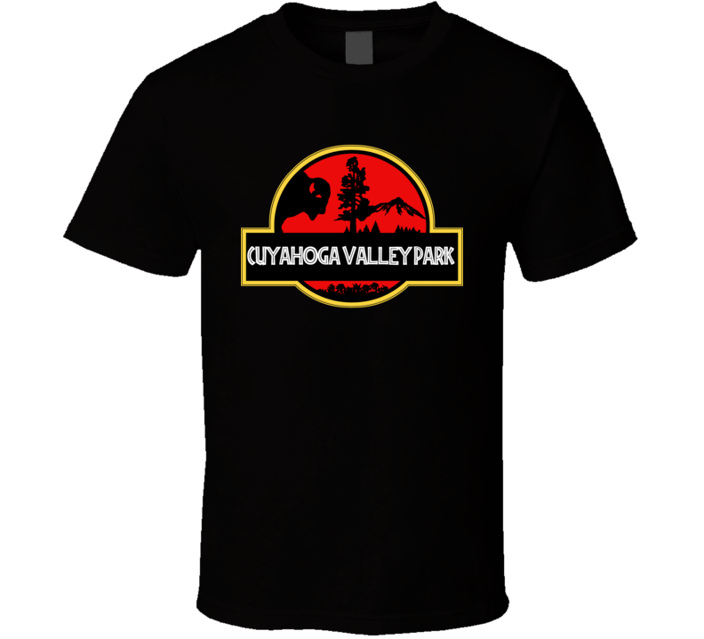 Cuyahoga Valley Park National Park Jurassic Park Parody T Shirt