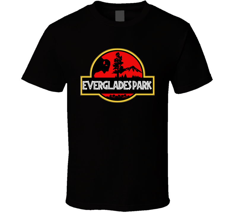 Everglades Park National Park Jurassic Park Parody T Shirt