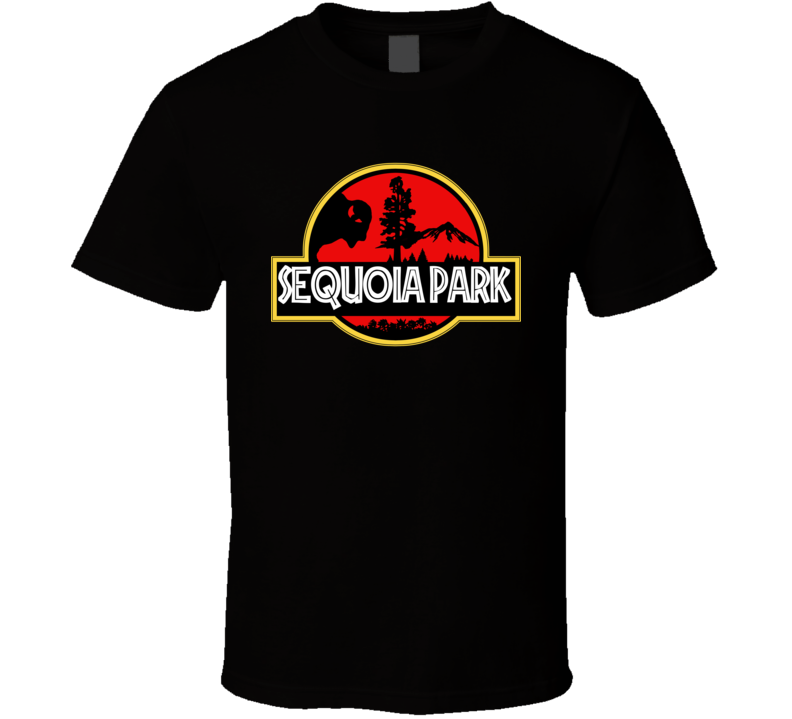 Sequoia Park National Park Jurassic Park Parody T Shirt