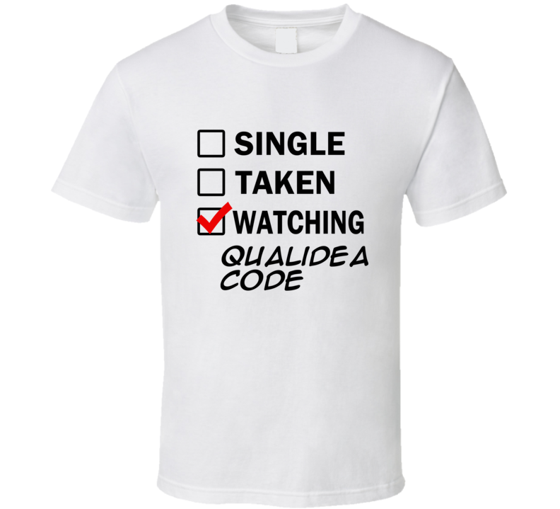 Life Is Short Watch Qualidea Code Anime TV T Shirt