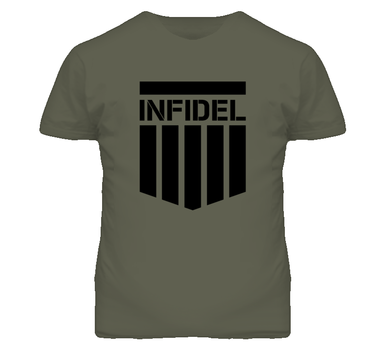 Infidel War Camp Military Fighting Combat T Shirt