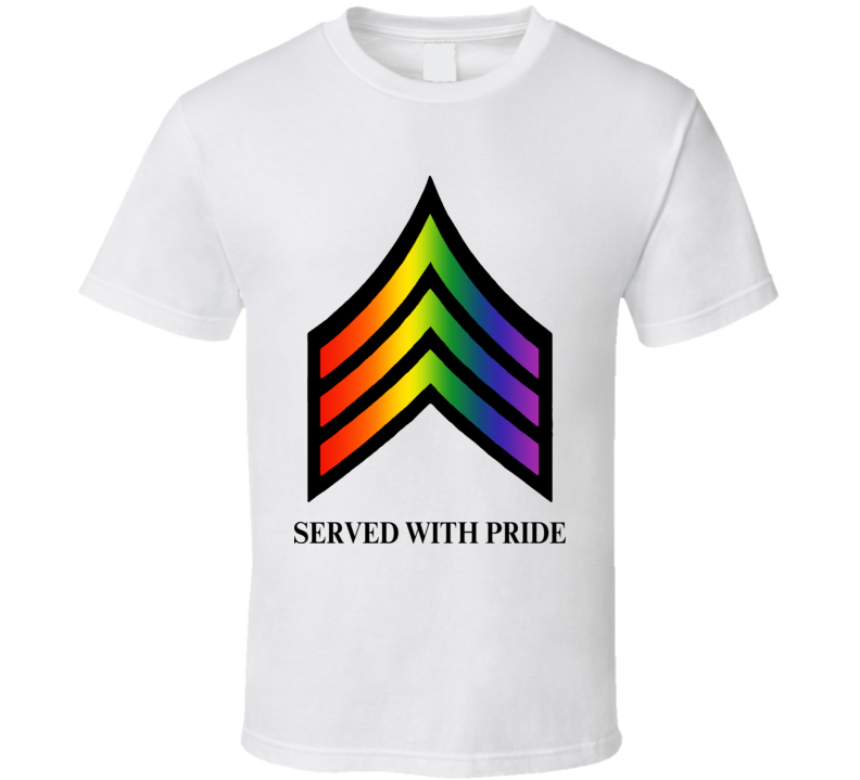 military gay pride t shirts for sale