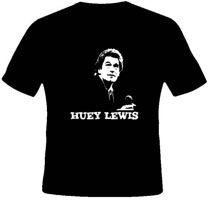 Huey Lewis 80s music T shirt