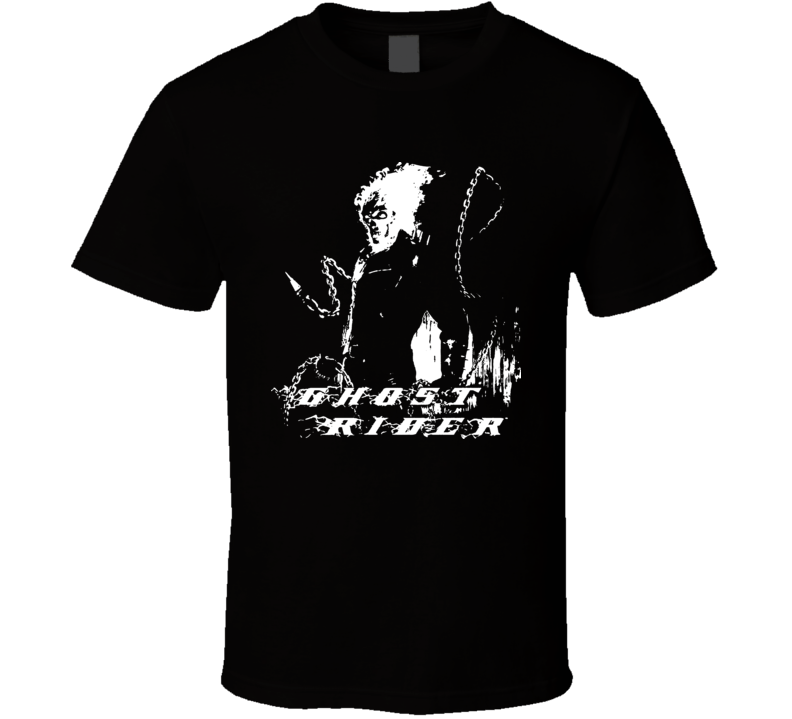 Ghost Rider Movie Retro Comic Book T Shirt