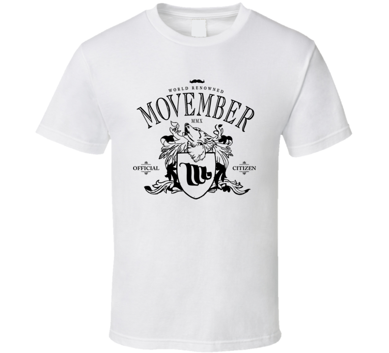 Movember Official Citizen November Funny T Shirt