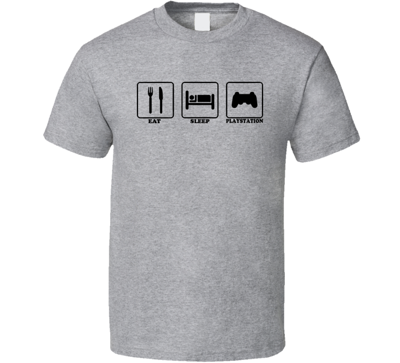 Ear Sleep Playstation Ps2 Ps3 Controller Funny T Shirt