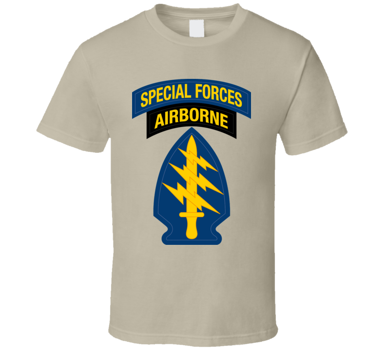 US Special Forces Airborne Badge Crest Logo T Shirt