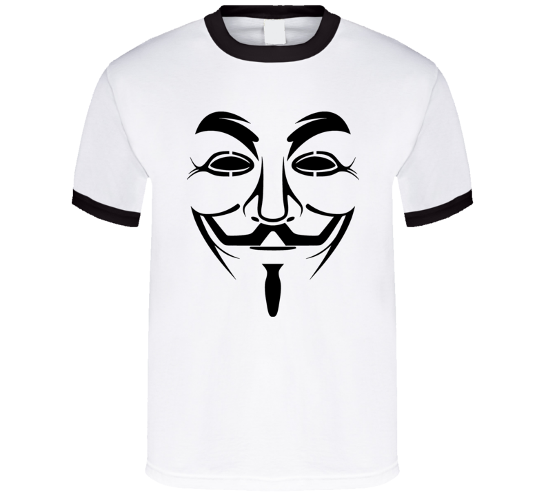 Anonymous Face Logo T Shirt