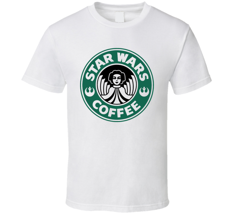 Star Wars Coffee Starbucks Princess Leia Funny T Shirt