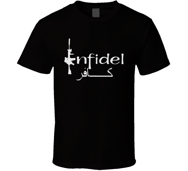 Infidel With Pashto Writing T Shirt