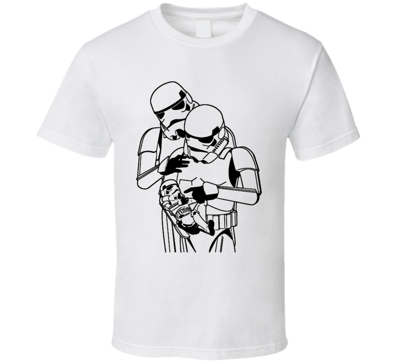 Storm Trooper Family Star Wars Parody T Shirt