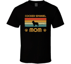 Cocker Spaniel Mom T Shirt Popular Dog Breed Mothers Day Gift Present For Women