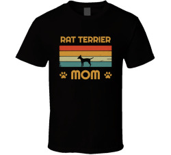 Rat Terrier Mom T Shirt Popular Dog Breed Mothers Day Gift Present For Women