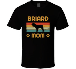 Briard Mom T Shirt Popular Dog Breed Mothers Day Gift Present For Women