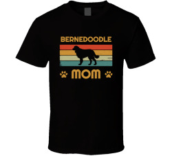 Bernedoodle Mom T Shirt Popular Dog Breed Mothers Day Gift Present For Women