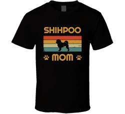 Shihpoo Mom T Shirt Popular Dog Breed Mothers Day Gift Present For Women