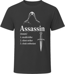 Assassin Definition RPG Role Playing Game Stealth Kill T Shirt