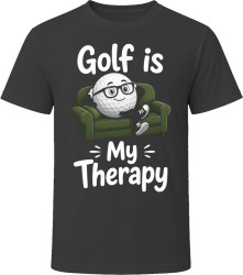 Golf is My Therapy Comical T Shirt