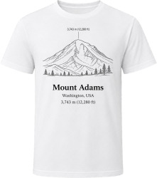 Mount Adams Washington Climb Peak T Shirt