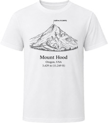 Mount Hood Oregon Climber Design T Shirt