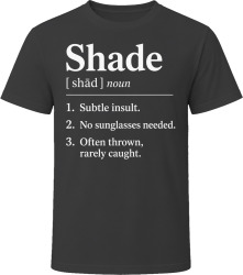 Shade Definition Funny Gen Z Gift T Shirt