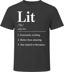 Lit Definition Funny Gen Z Gift T Shirt