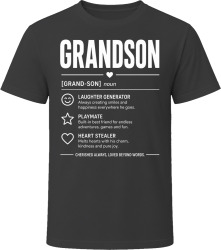 Grandson Definition Joyful Gift T Shirt