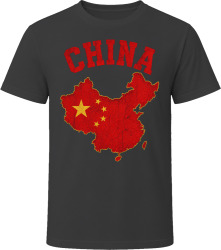 China Flag Map Travel Enthusiast Gift T Shirt