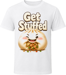 Get Stuffed. Adorable Dumpling Pun T Shirt