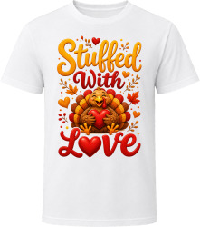 Stuffed With Love. Thanksgiving Humor T Shirt