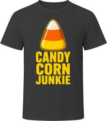 Candy Corn Junkie. Fun Halloween Message T Shirt