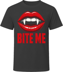 Bite Me. Vampire Humor T Shirt