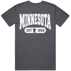 MINNESOTA Collegiate Arch. Vintage Varsity Athletic State Pride T Shirt