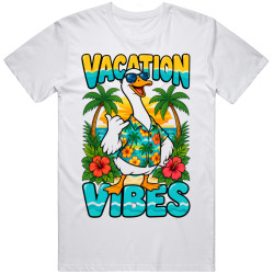 Goose in a Hawaiian . Vacation Vibes T Shirt Goose in a Hawaiian . Vacation Vibes T Shirt