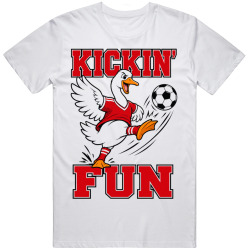 Goose with a Soccer Ball. Kickin' Fun T Shirt Goose with a Soccer Ball. Kickin' Fun T Shirt