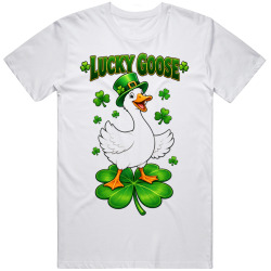 Goose in a Leprechaun Hat. St. Patrick’s Cheer T Shirt Goose in a Leprechaun Hat. St. Patrick’s Cheer T Shirt