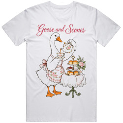 Goose with a Tea Set. Afternoon Delight T Shirt Goose with a Tea Set. Afternoon Delight T Shirt