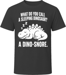 What Do You Call a Sleeping Dinosaur? A Dino-Snore. T Shirt What Do You Call a Sleeping Dinosaur? A Dino-Snore. T Shirt