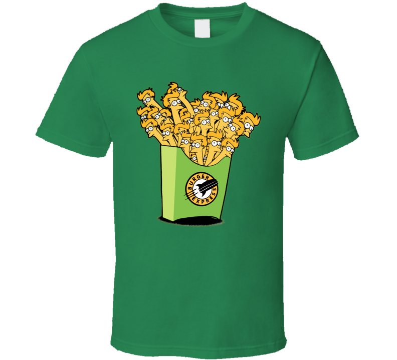 Burger Express Fry Futurama Funny TV T Shirt