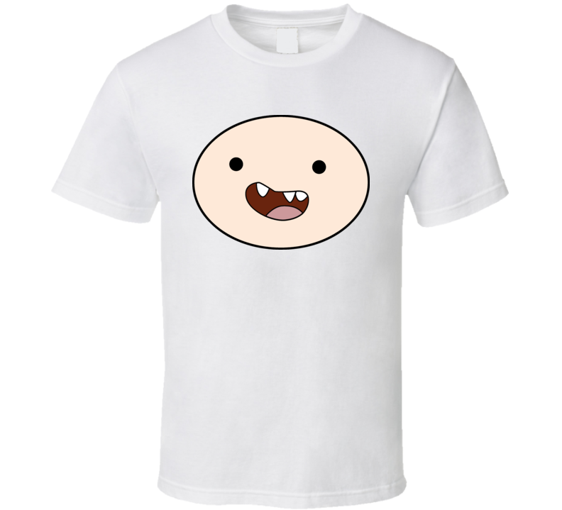 Finn The Human Adventure Time Full Face Cartoon Tv T Shirt