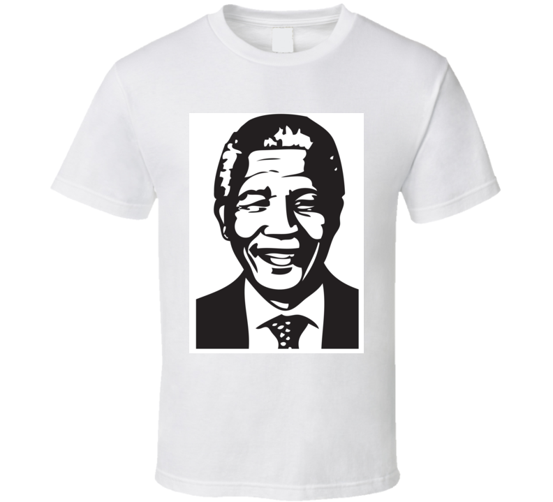 Nelson Mandela Silhouette Tribute RIP T Shirt