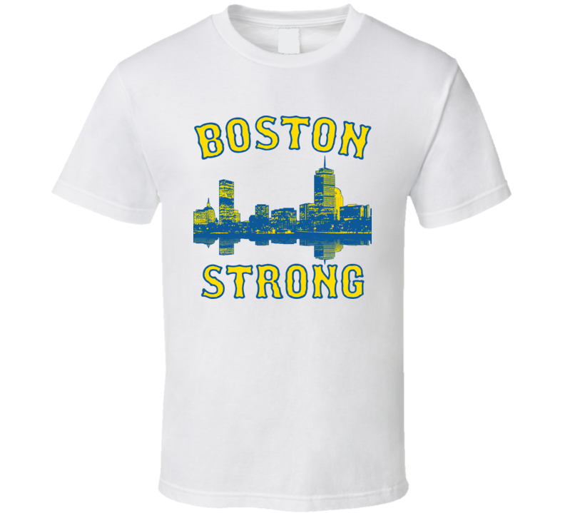 Boston Strong Marathon Skyline Supporters T Shirt