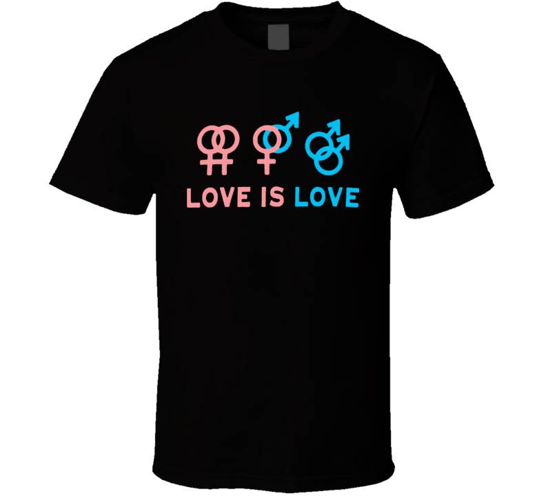 Love Is Love Gay Pride Lesbian T Shirt 