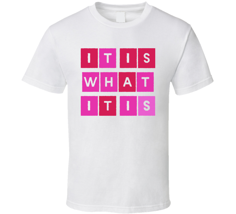 It Is What It Is Funny Retro T Shirt