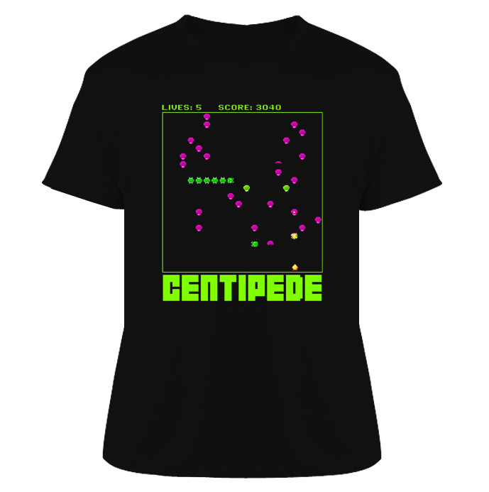 Centipede Video Game Retro 80s T Shirt