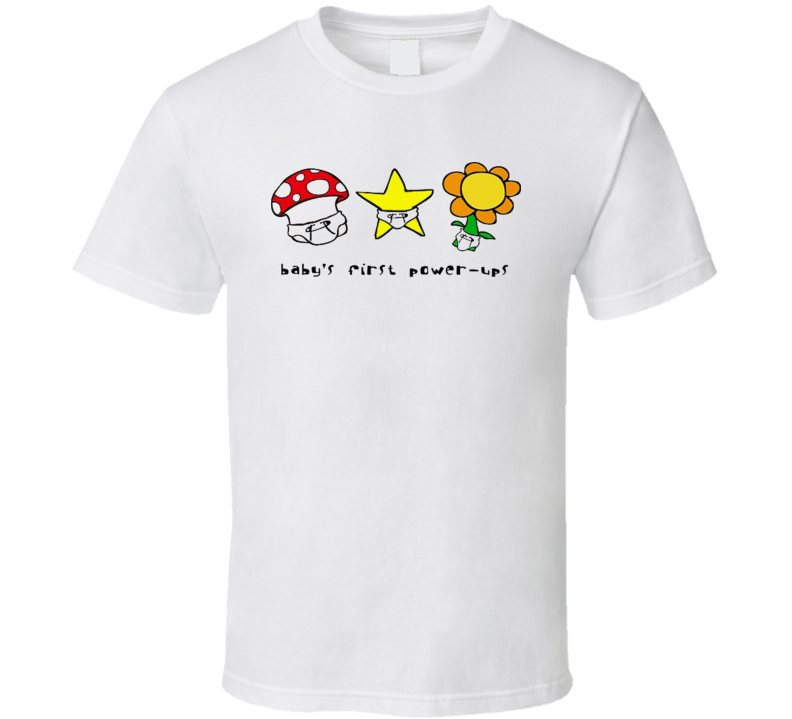 Baby's First Power Ups Retro Game 80s T Shirt