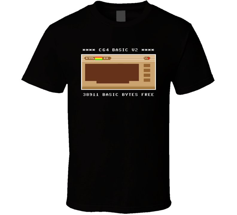 C64 Commodore 64 Retro Video Game Console 80s T Shirt