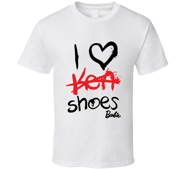 I Heart Shoes Ken Barbie T Shirt 
