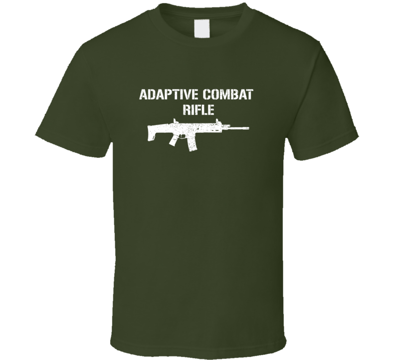 Adaptive Combat Rifle Rifle Military Distressed T Shirt